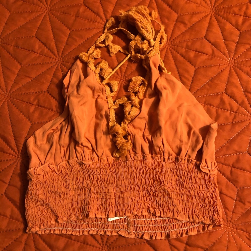 Orange skirt set